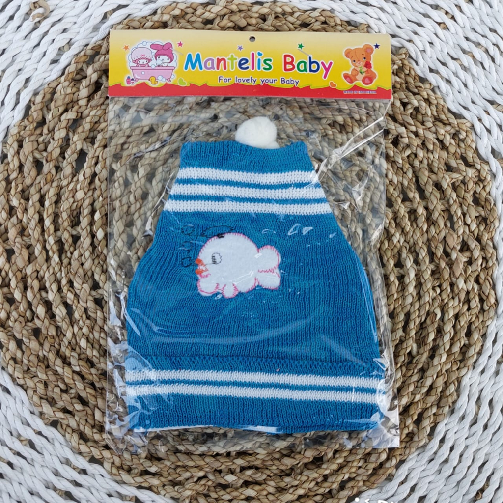 topi kupluk bayi Rajut lembut terbaru