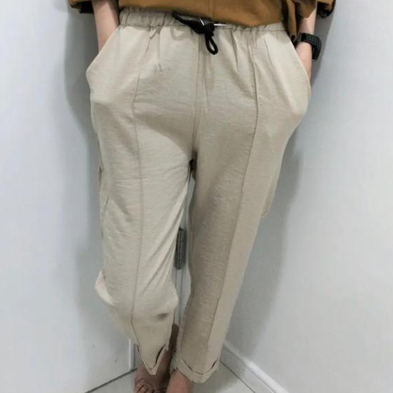 CELANA WANITA BAHAN LINEN RAMI PREMIUM