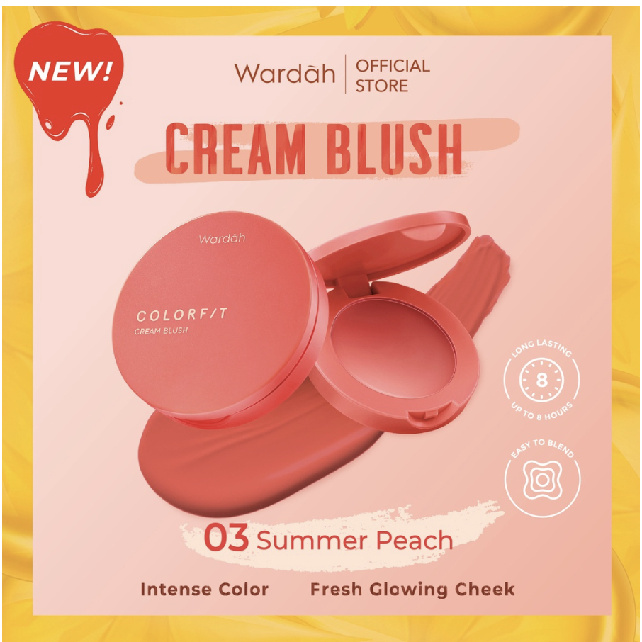 BARU! Wardah Colorfit Cream Blush - Formula ringan dan teksturnya creamy