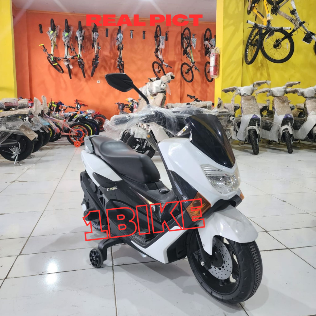 MOTOR AKI PMB M588 MAINAN ANAK MODEL YAMAHA NMAX , motoran aki murah , motoran anak, mainan anak