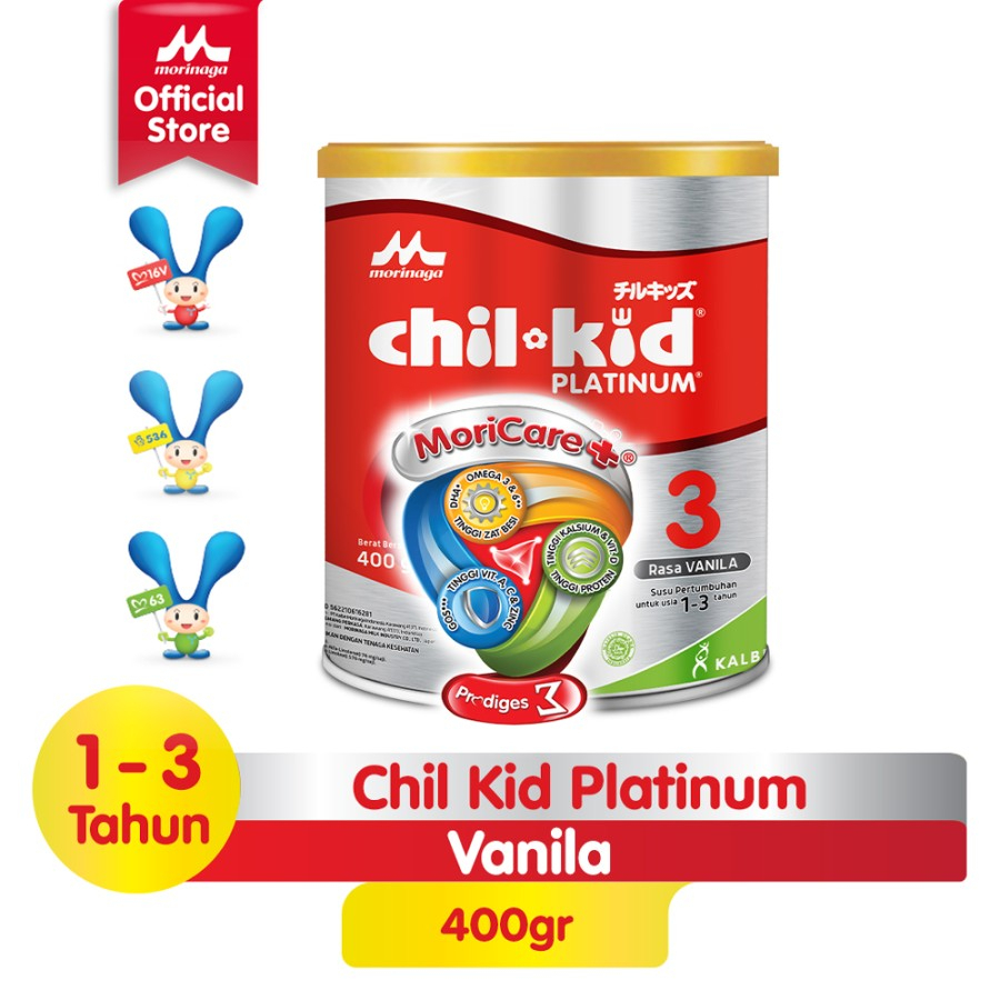 CHILKID PLATINUM 400GR / CHIL KID VANILLA-MADU / SUSU ANAK USIA 1-3 TH