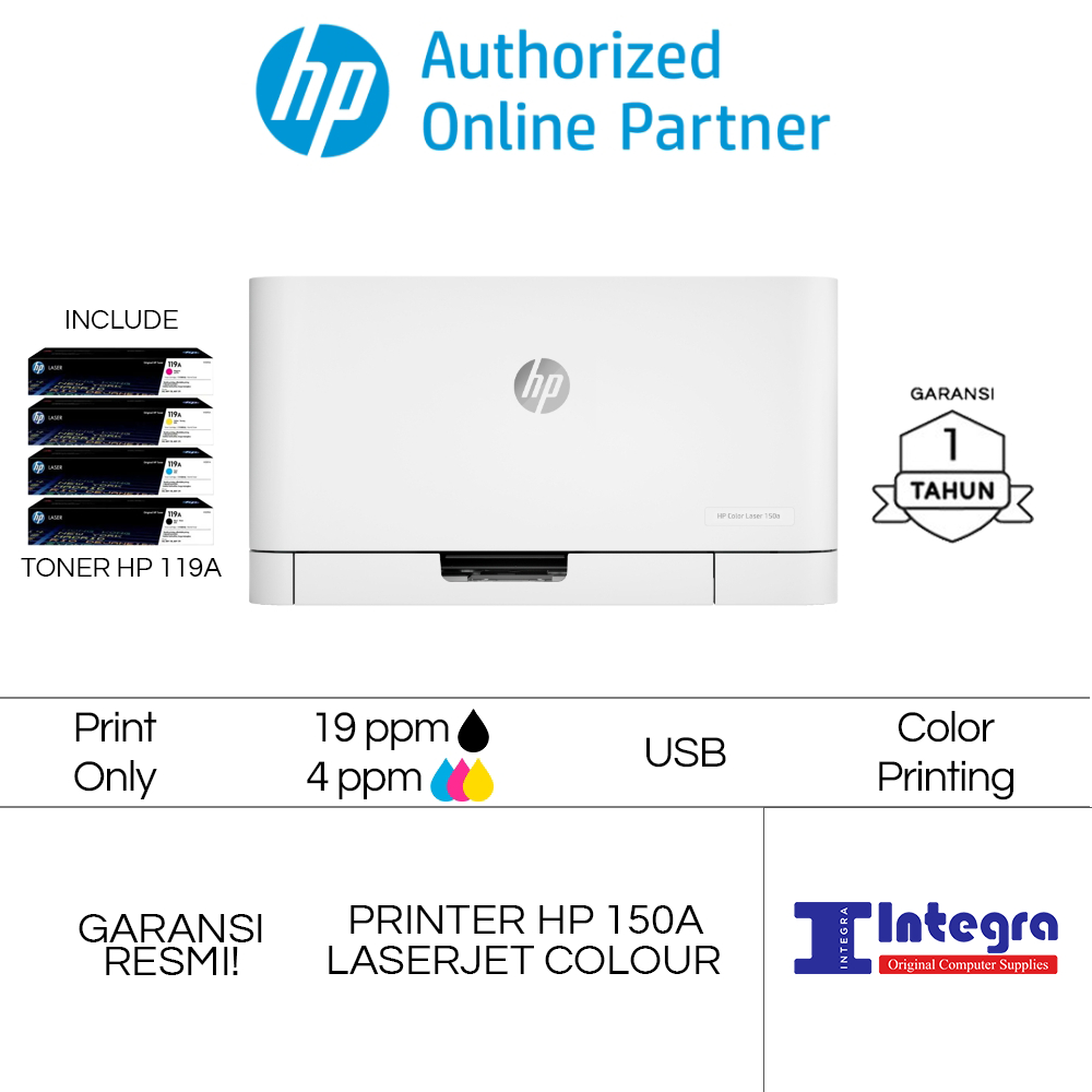 Printer HP Laserjet 150A Color Laser Jet M 150 A Warna Colour M150A