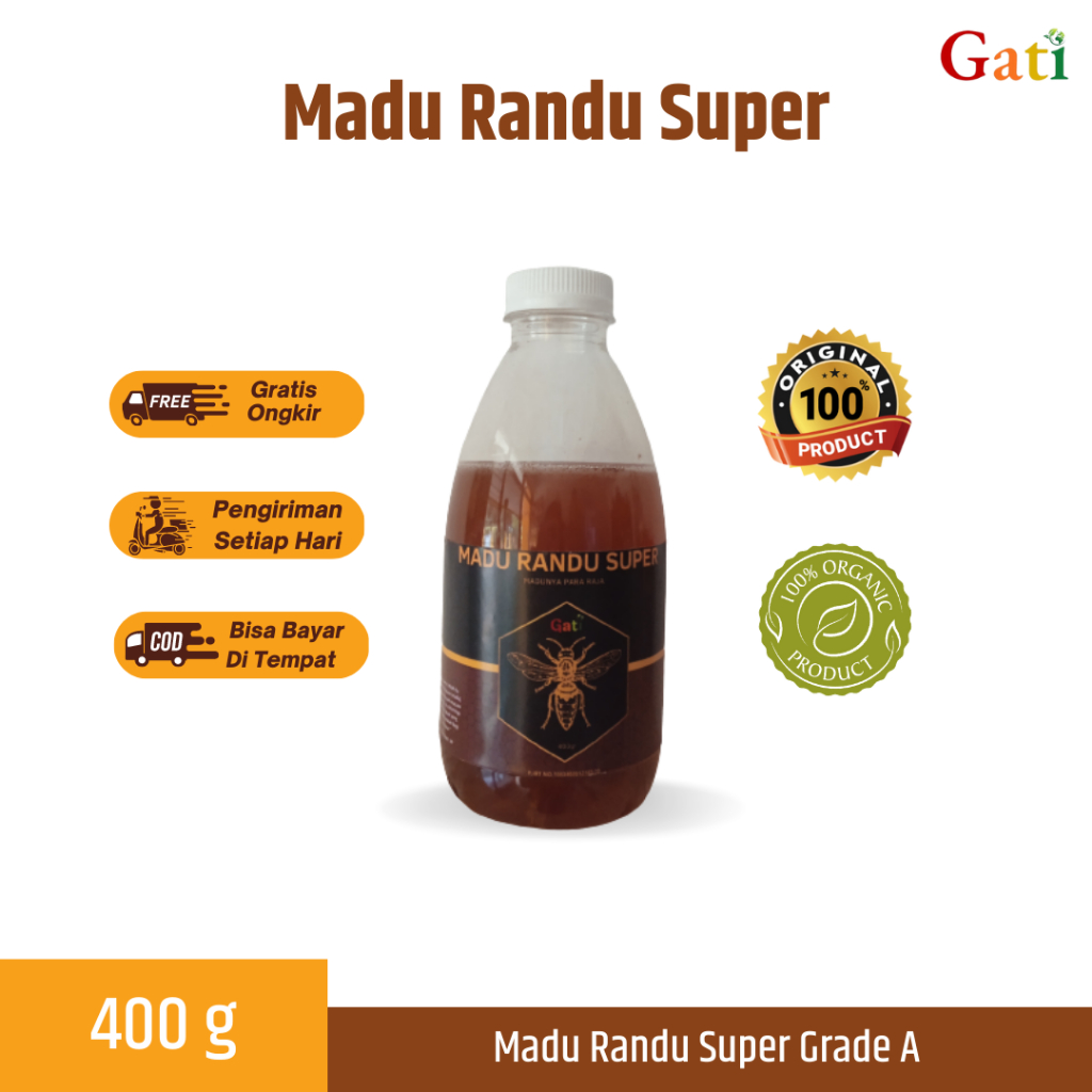 

Madu Randu Super 400gr - Madu Randu Asli Super Premium Tanpa Campuran