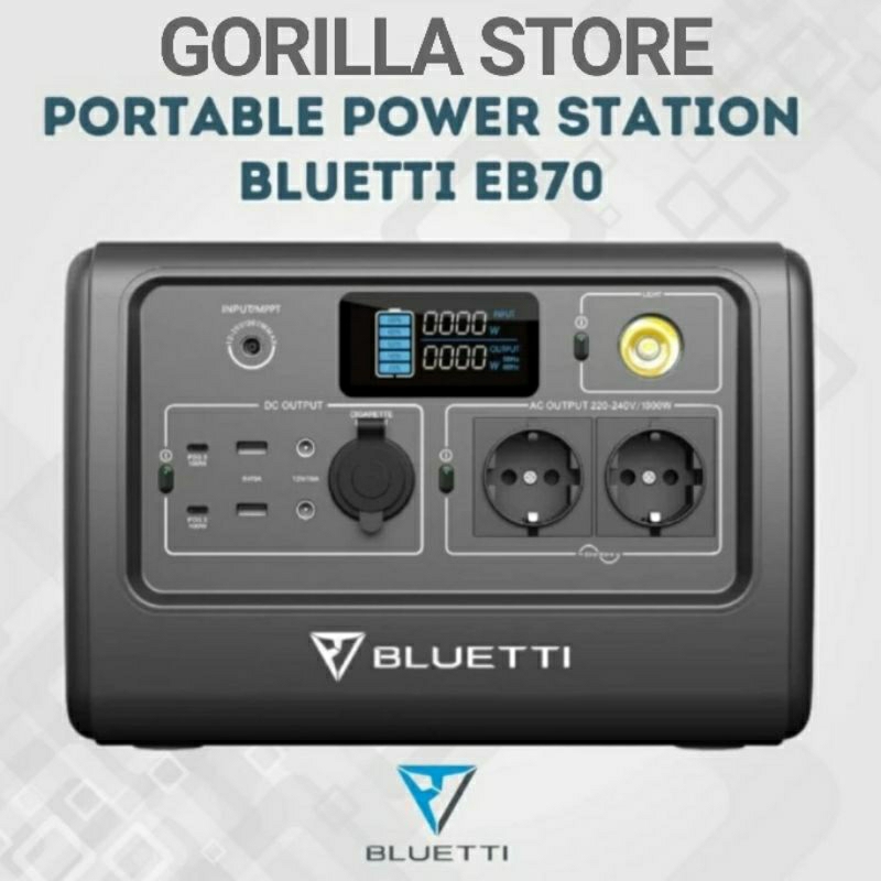 BLUETTI EB70 Portable Power Station 1000W 716Wh