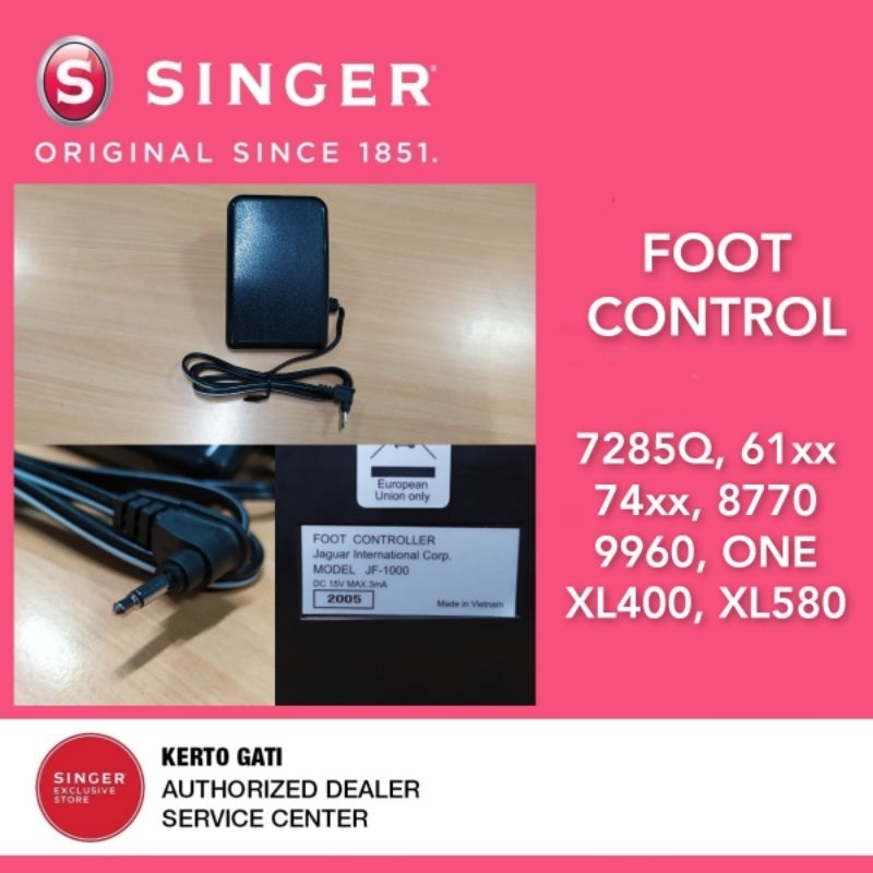 MESIN JAHIT SINGER 9960 - FOOT CONTROL