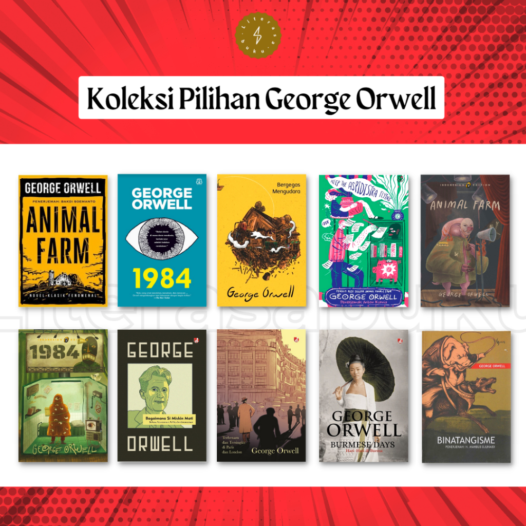 Koleksi Buku Goerge Orwell - Animal Farm - 1984 - Binatangisme