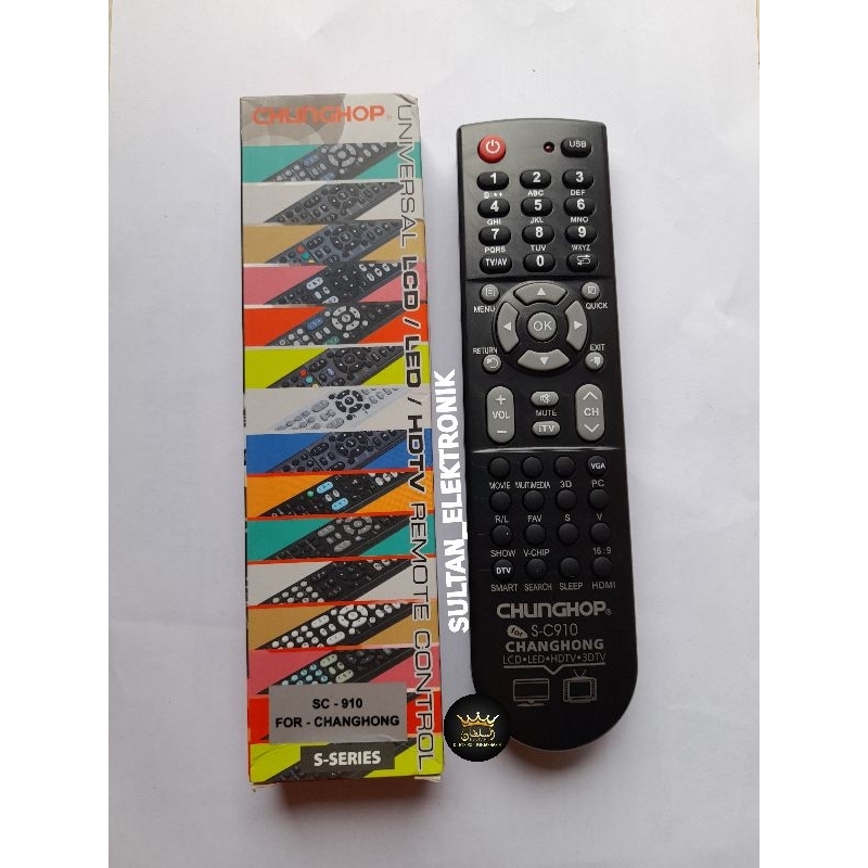 REMOTE/REMOT TV CHANGHONG LED/LCD CHUNGHOP 910 MULTI UNIVERSAL