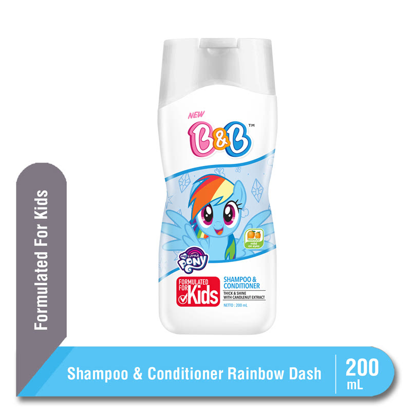 B&amp;B Kids Shampoo &amp; Conditioner Little Pony Rainbow Dash 200 ml