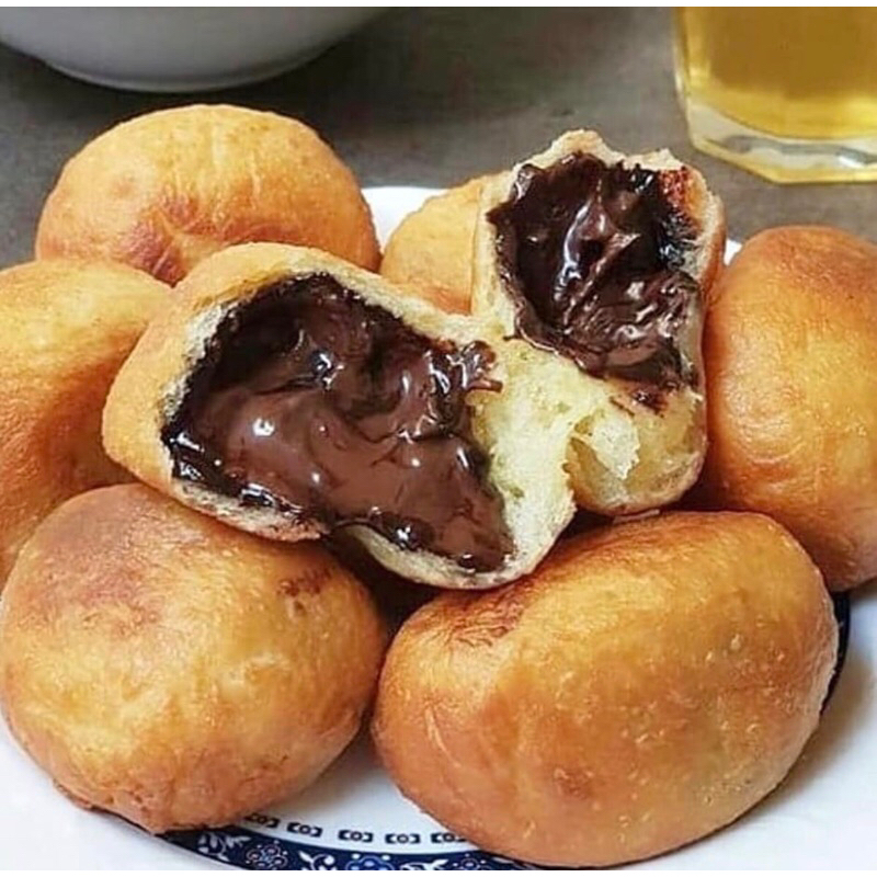 

Donat Frozen Dotang Kentang Isi 12 Coklat Gula Halus Goreng Ready Bali