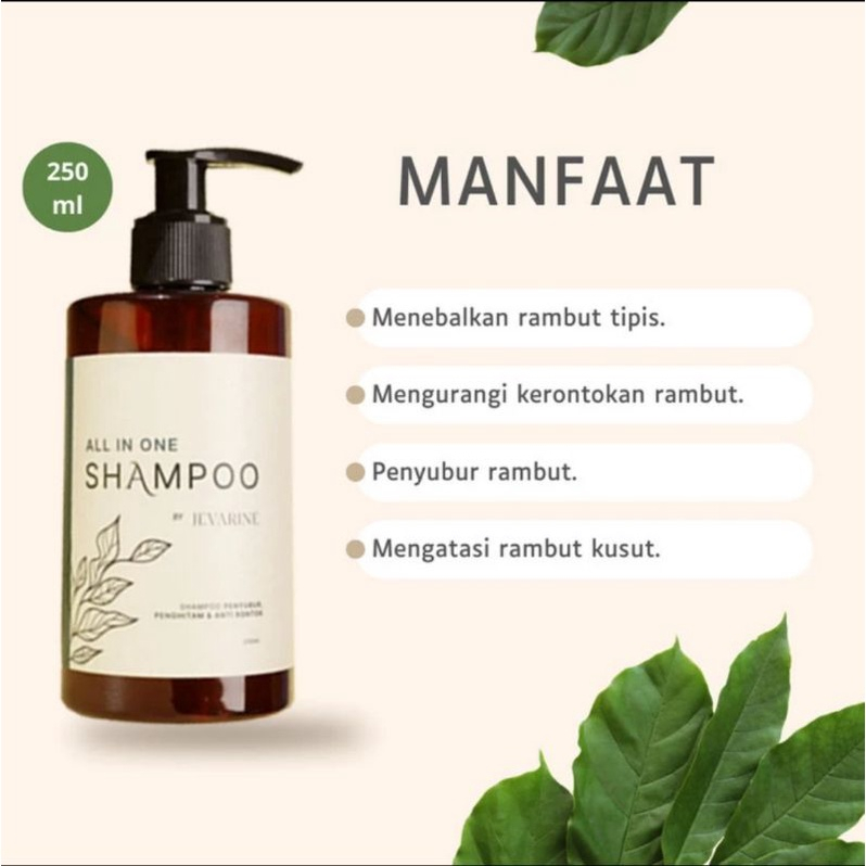 All In One Shampoo By Jevarine - All In One Jevarine Shampo Perawatan Rambut Anti Rontok