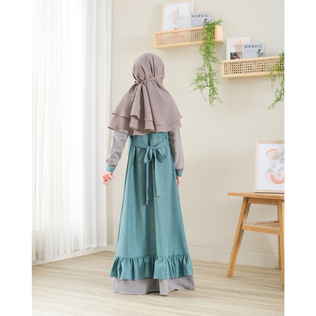 Hamasah - Gamis anak Perempuan bahan katun madinah by Riskirich