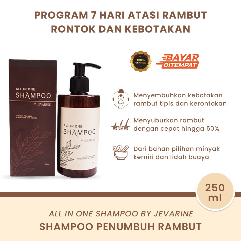 Shampoo Javarine All In One Original Anti Rontok Dan Anti Ketombe