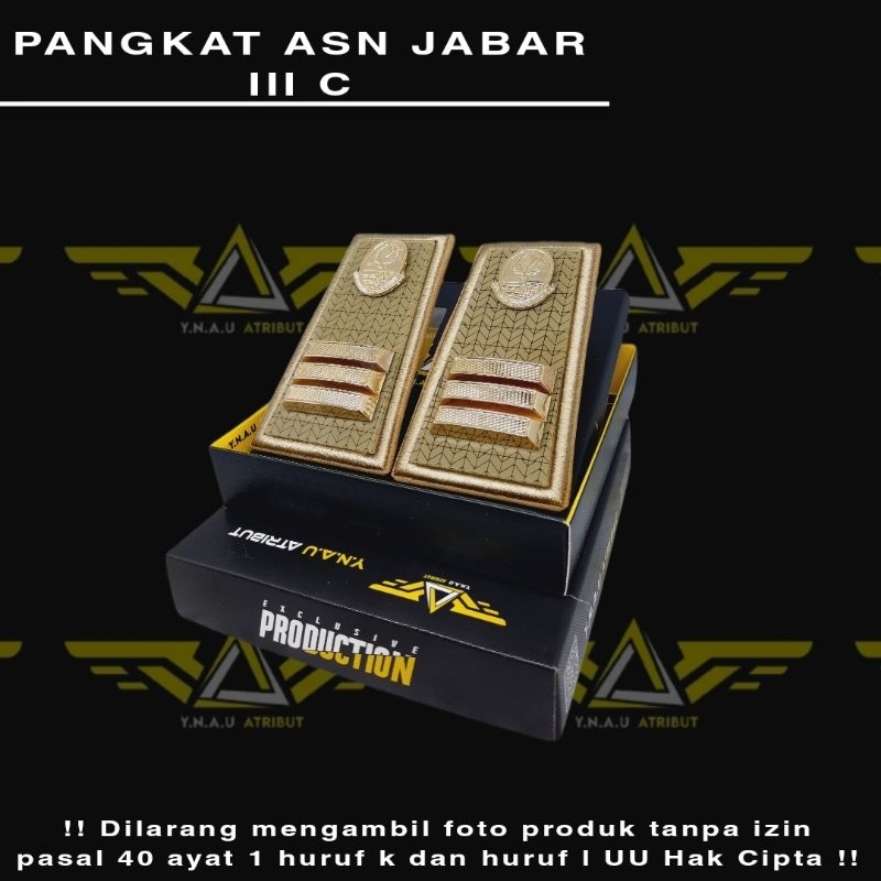 ATRIBUT ASN / PANGKAT ASN JABAR GOLONGAN 3C EXCLUSIVE