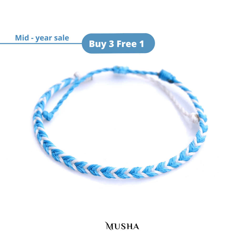 Musha Water-Repellent Bracelet - Cloudy | Gelang Tali Gelang Pria Gelang Wanita