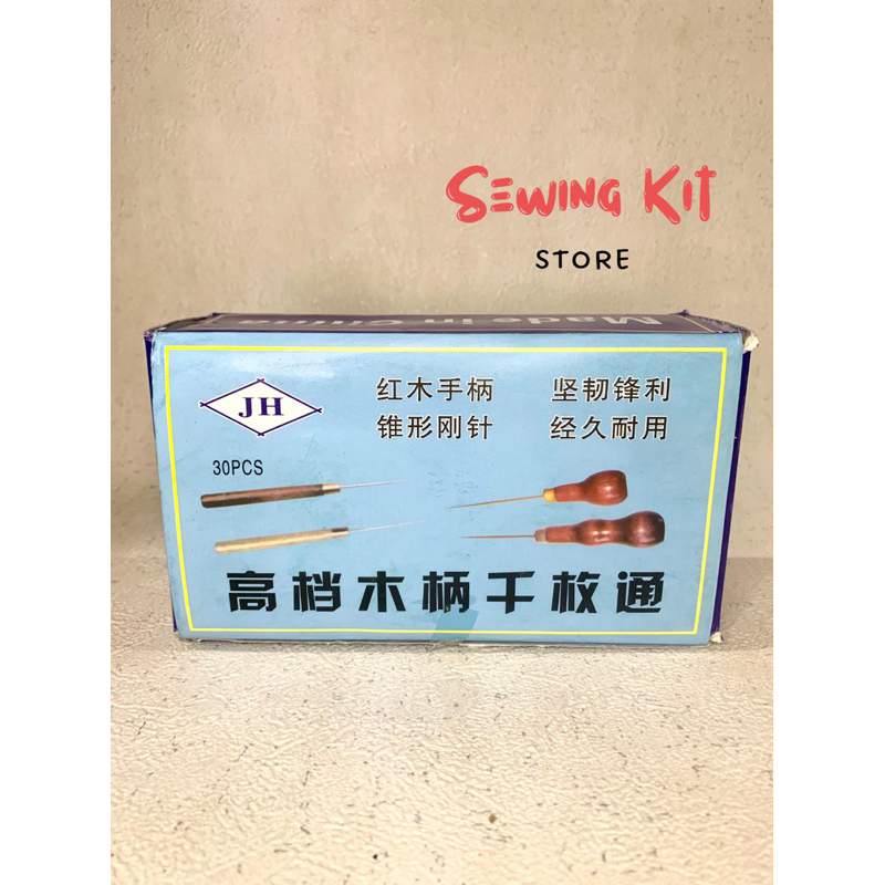 Jarum jahit sol sepatu / Pembolong Sepatu runcing / Pembolong sepatu dengan Kait / Jarum Sol sepatu 