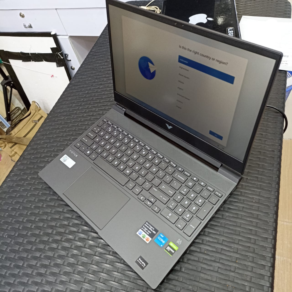 Laptop Gaming Baru Murah HP Victus 15 FA0116TX INTEL i5 12500H 16GB 512GB GTX3050 FHD IPs 144Hz Win11 OHS