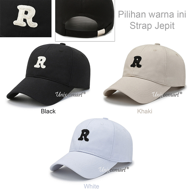 Topi Baseball RICELLO Hat Cap Casual Distro Fashion Pria Wanita