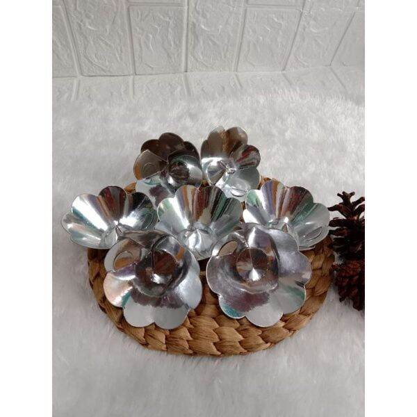 HARGA GROSIR > > Sudi tatakan kue bikang .200 pcs warna random / tempat bikang / kue bikang / wadah 