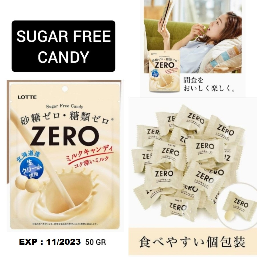 Lotte Zero Candy Permen Sugar Free Japan Korea Bebas Gula/Sugar Free