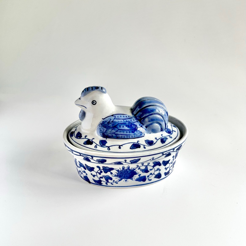 Patung bebek ayam / pajangan keramik oriental / pajangan antik / tempat kunci antik / patung keramik