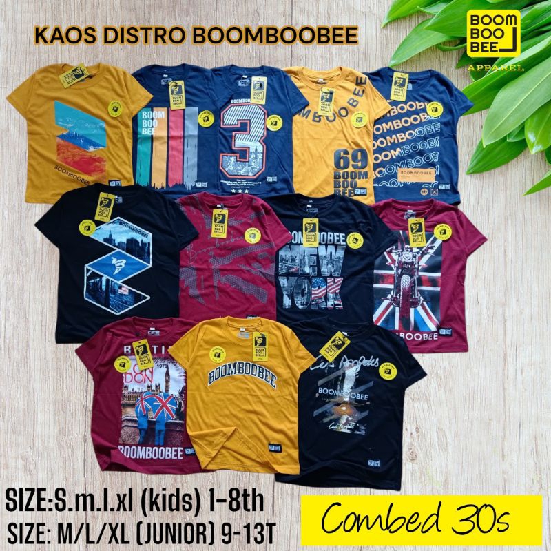 (COD)KAOS DISTRO ANAK BOOMBOOBEE JUNIOR 6-14T