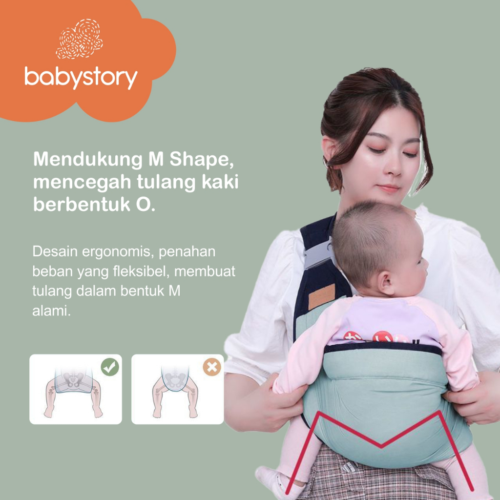 Gendongan bayi gendongan samping gendongan Sling Bayi Depan Shape Cocok gendongan M shape gendongan bayi