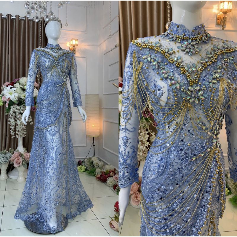 SALE KEBAYA AKAD FULL PAYET //KEBAYA PENGANTIN BEREKOR//KEBAYA//GAUN