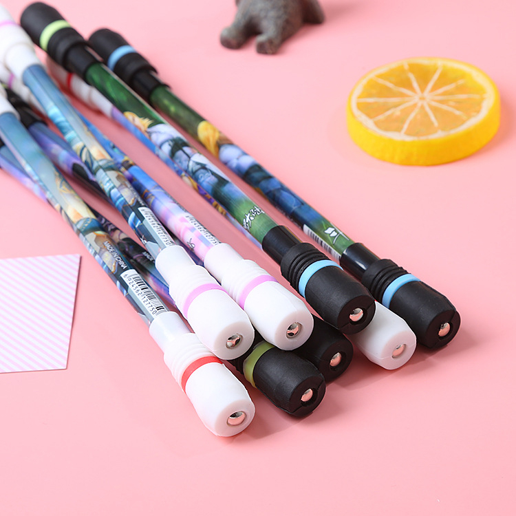 Pulpen Putar Karakter Anti Stress / Spinning Pen / Pena Pulpen Putar Mainan Anak Pen Spinner Balance / Pulpen Putar