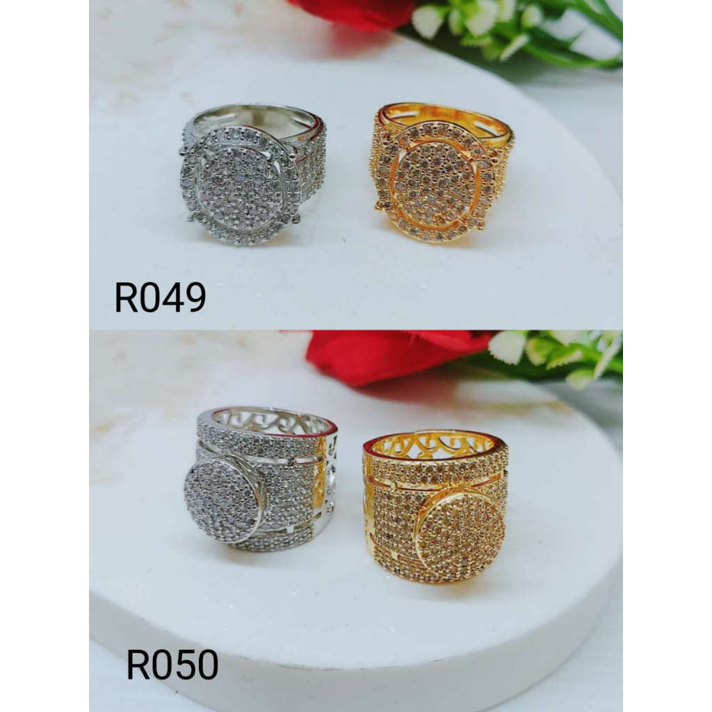 Cincin Xuping Mata Full Lapis Emas Perhiaan Fashion R049/R050