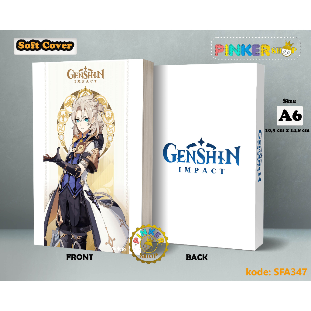 

(SFA347) Pocket Note Game Genshin Impact ALBEDO Softcover A6/A5 Buku Tulis catatan Notes Agenda Planner Jurnal