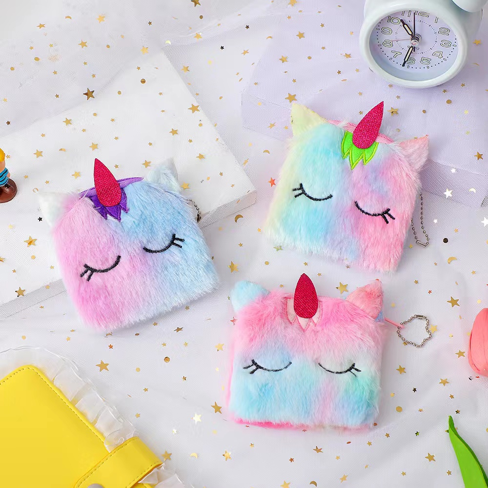 Kartun Unicorn Koin Dompet TK Hadiah Anak-anak Mewah Dompet Anak-anak Tas Grosir Gadis Hadiah