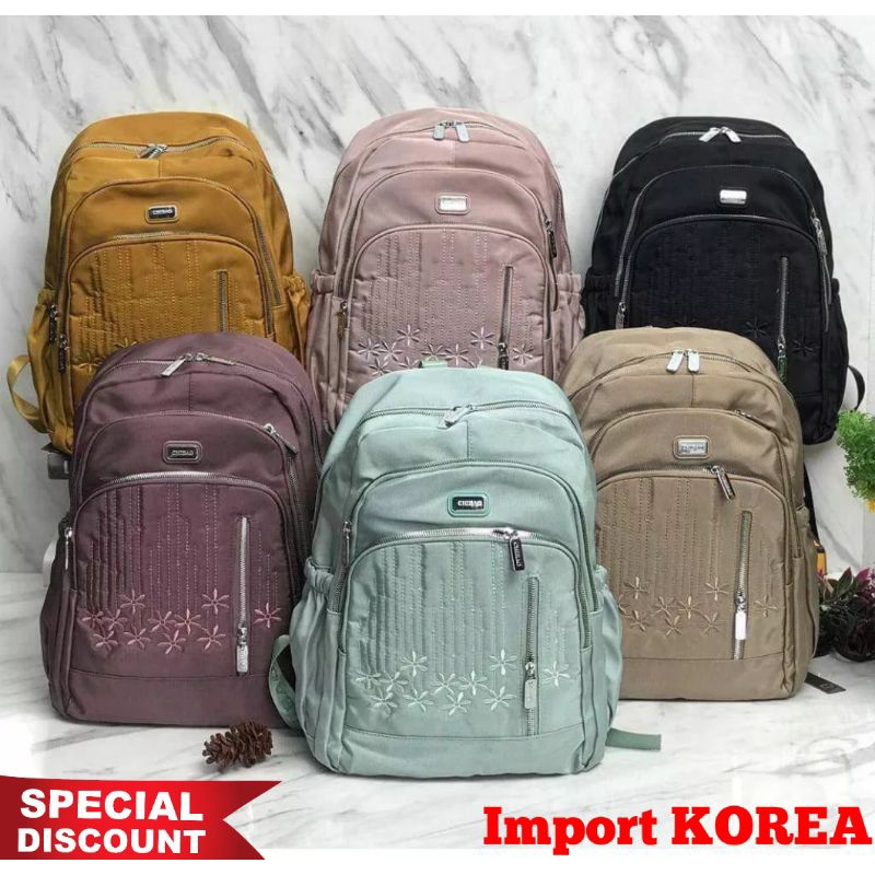 ORIGINAL Tas Ransel Chibao LAPTOP 15 Inch JUMBO Import KOREA Super Tebal Elegan Design Terbaru
