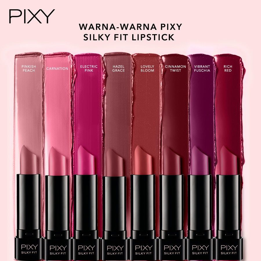 [ FREE BUBLEWRAP ] PIXY Silky Fit Lipstick I PIXY Silky Fit Lipstik Satin ( KEMASAN BARU ) I COD Sem