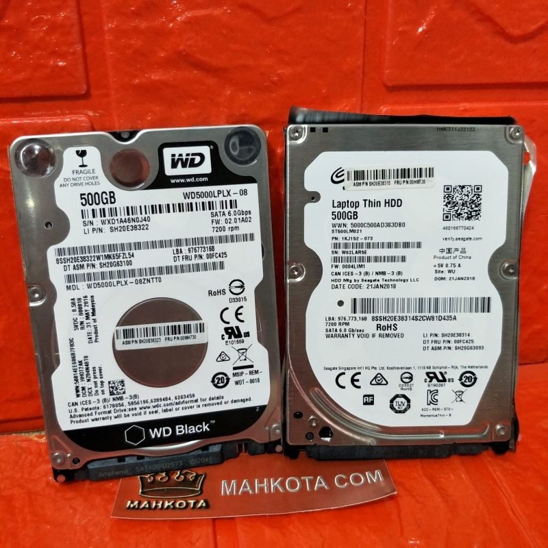 Harddisk HDD Laptop 2,5 500GB SEAGATE / WD Black