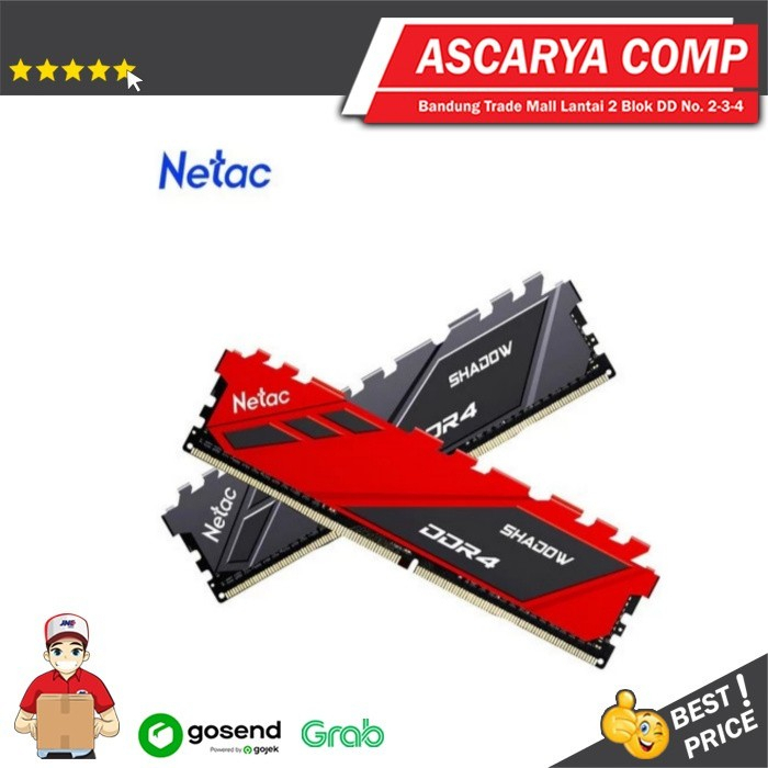 RAM PC 8GB Netac Shadow DDR4 3200Mhz C16