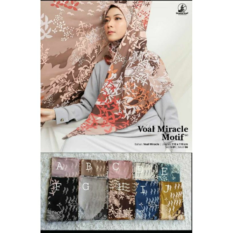 HIJAB SEGIEMPAT VOAL PREMIUM VOAL MOTIF UMAMA VOAL MIRACLE LASER CUT JILBAB MOTIF SERAGAM LC PART 2