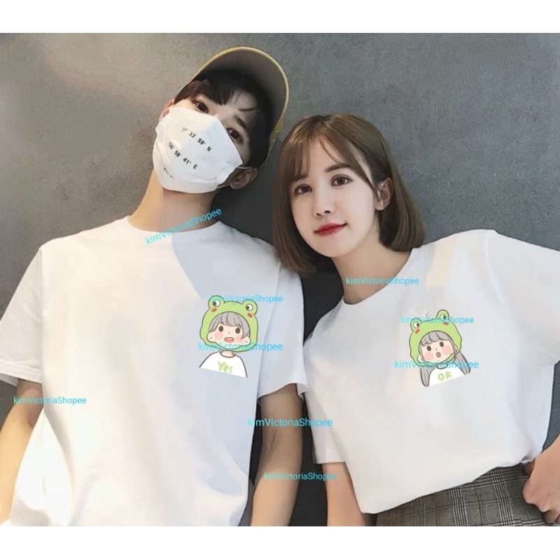 kaos couple/kaos couple aesthetic/kaos couple pasangan/desain kaos couple pasangan