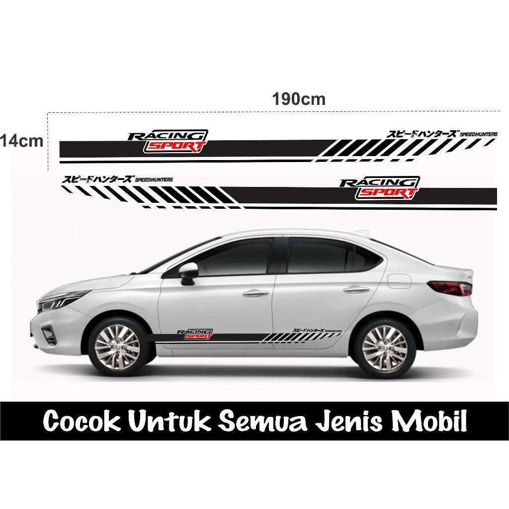 stiker body samping sticker striping lis body samping mobil universal