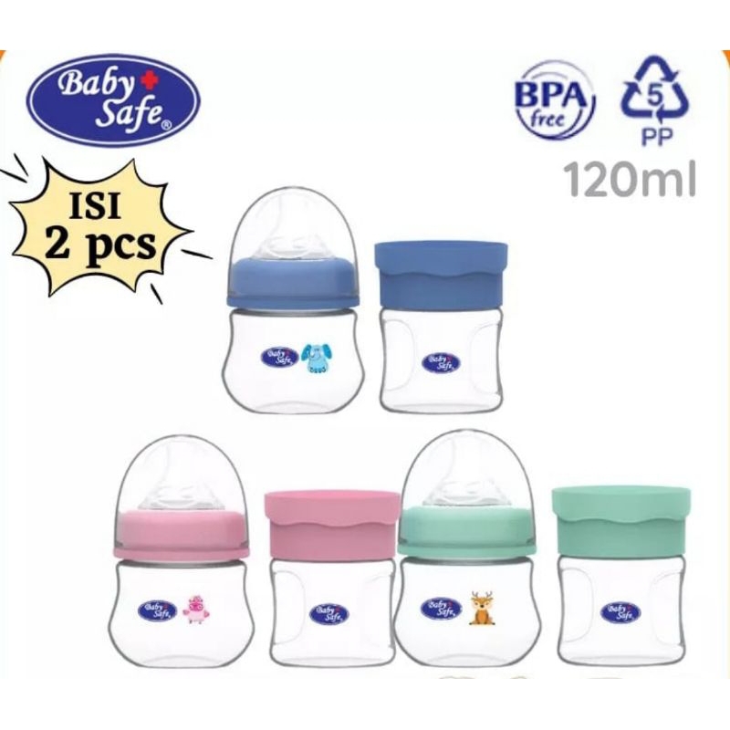 BABY SAFE BOTTLE CONTAINER 150ML 2PCS / BOTOL BAYI/ WADAH CEMILAN