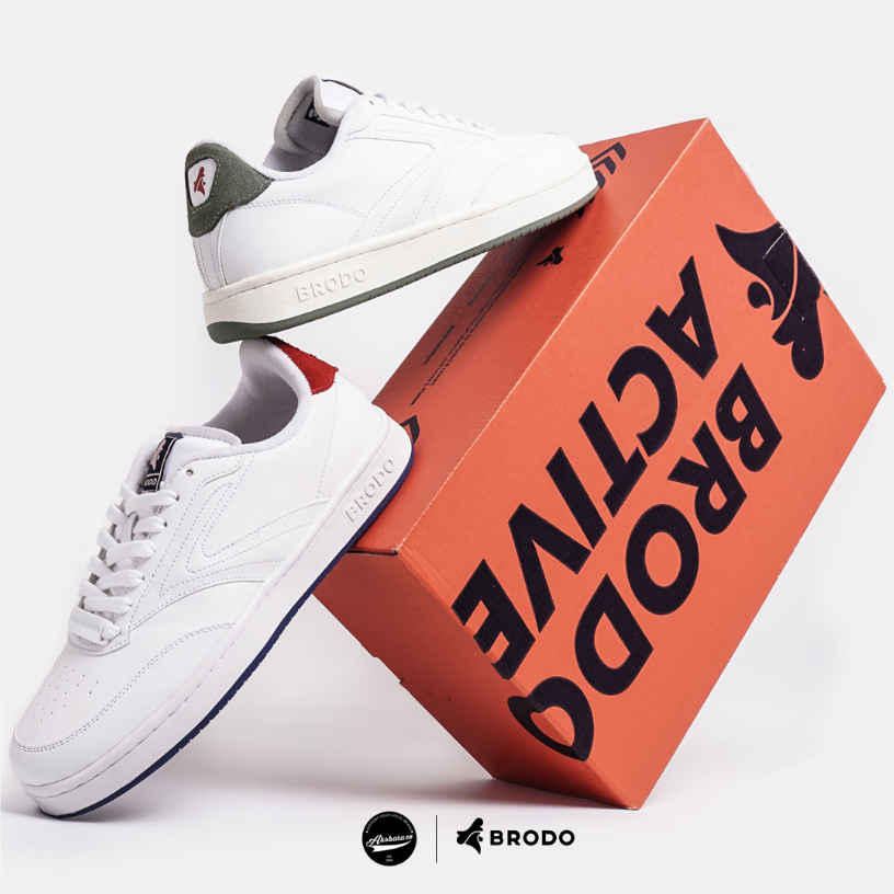 BRODO - Sepatu Brodo Active Ace Tennis Sneakers Original Brodo Footwear