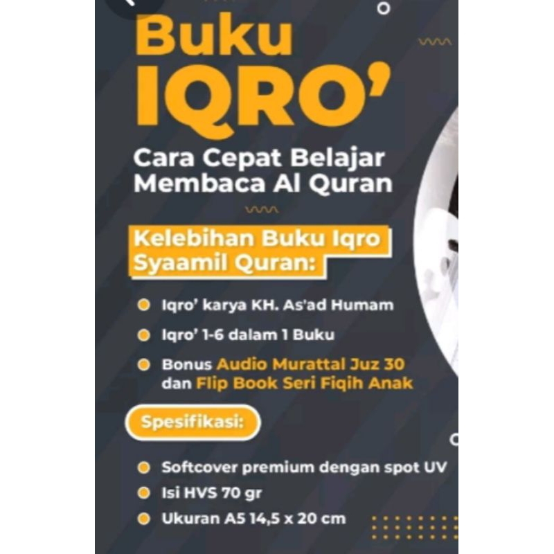 Buku Iqro Cara Cepat Membaca Alquran / Syamil Quran