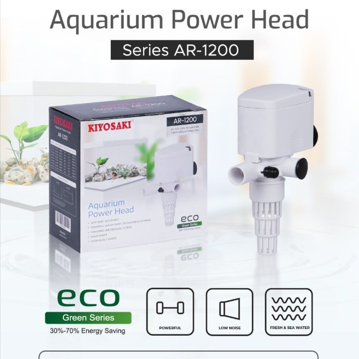 POMPA AIR CELUP AQUARIUM/ KIYOSAKI AR 1200 POWER HEAD LOW WATT - AR 1200