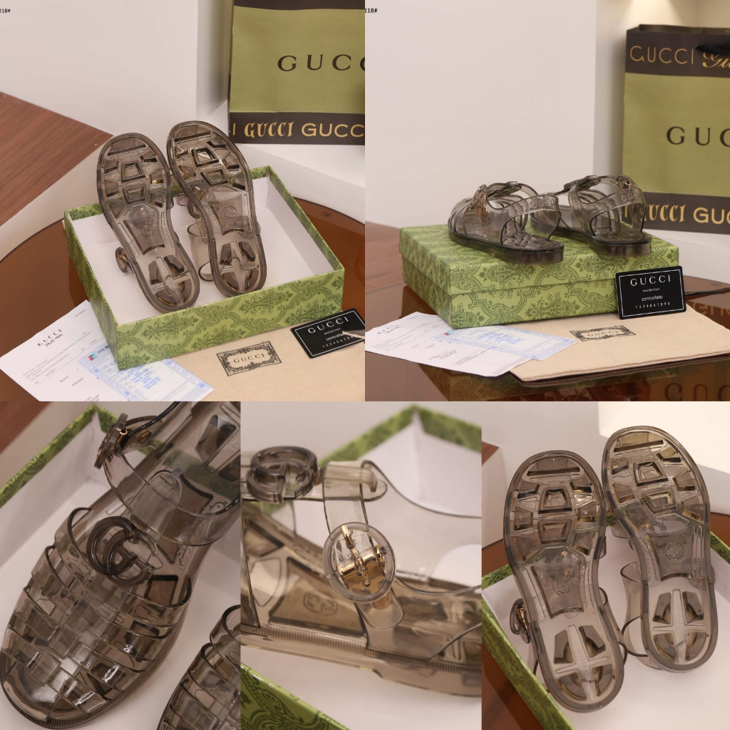 Double G Rubber Women Sandals C12218