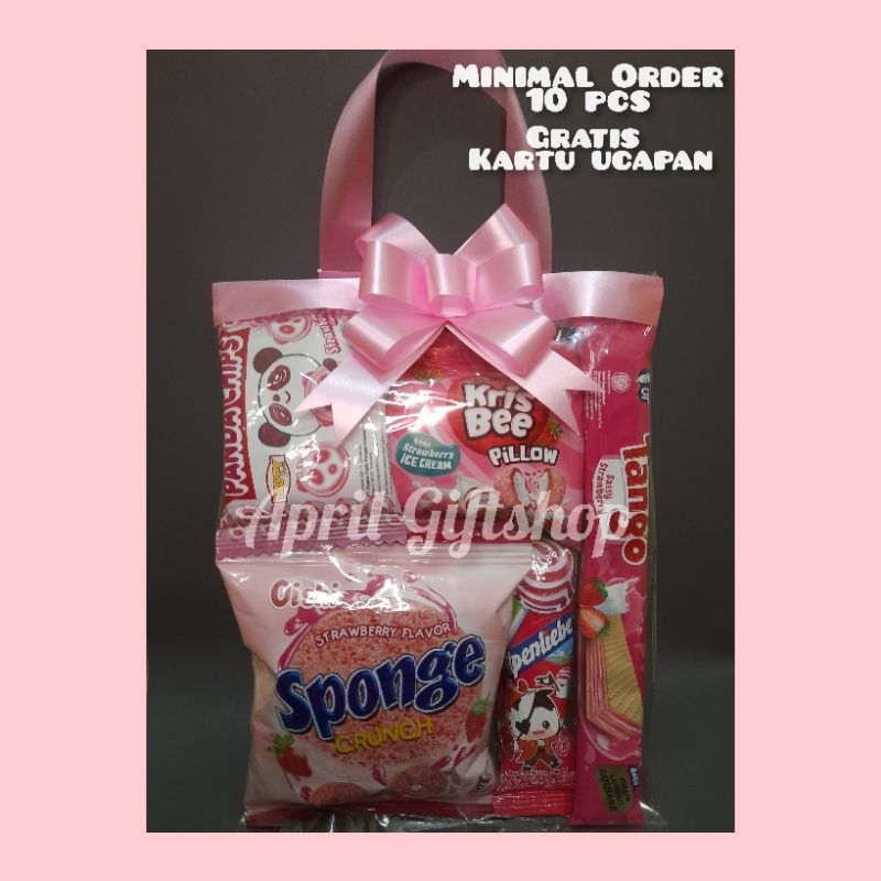 

PAKET SNACK ULANG TAHUN ANAK TEMA PINK / Bingkisan Ultah Murah / Snack Ultah Tema Pink