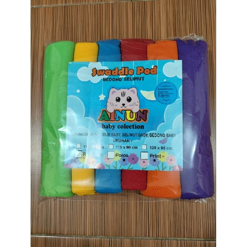 Bedong Bayi Polos Warna Bedong Bayi Jumbo Bedong Ainun