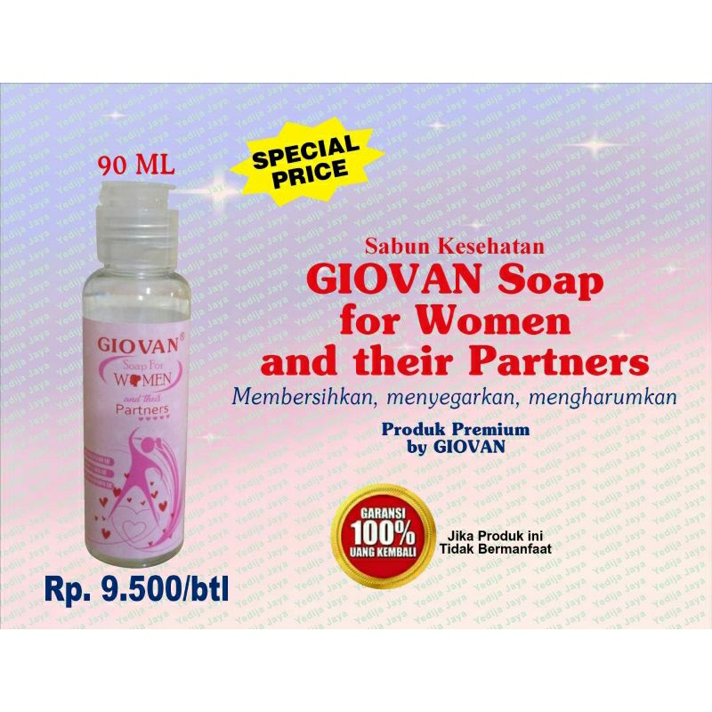 GIOVAN SOAP FOR WOMAN 100 ML / SABUN GIOVAN UNTUK WANITA KEWANITAAN