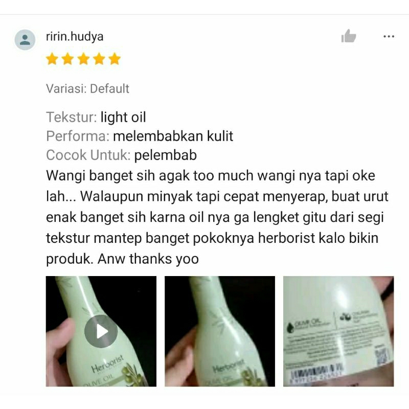 HERBORIST MINYAK ZAITUN + COLLAGEN | 150 ML | 75 ML | BPOM