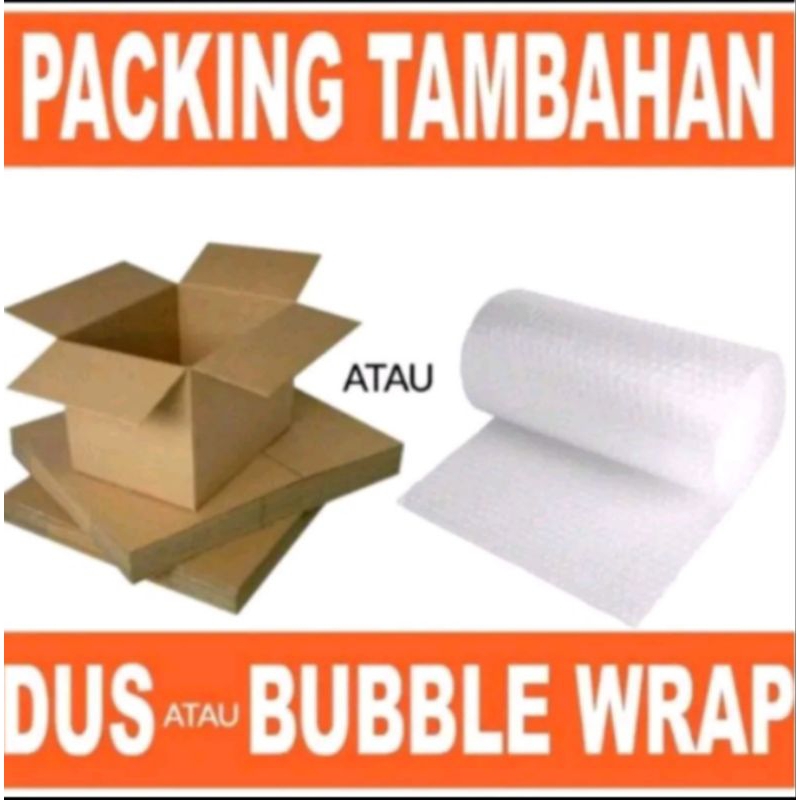 

extra bubble warf+kardus tebal untuk facking tambahan