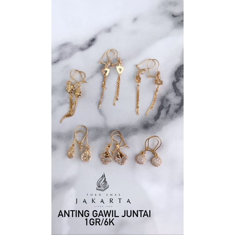 Anting Gawil 6K ll 1 Gram ll DEWASA