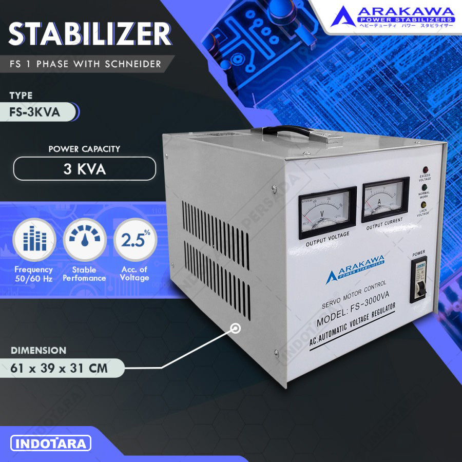 STABILIZER ARAKAWA FS 1 PHASE FS-3KVA